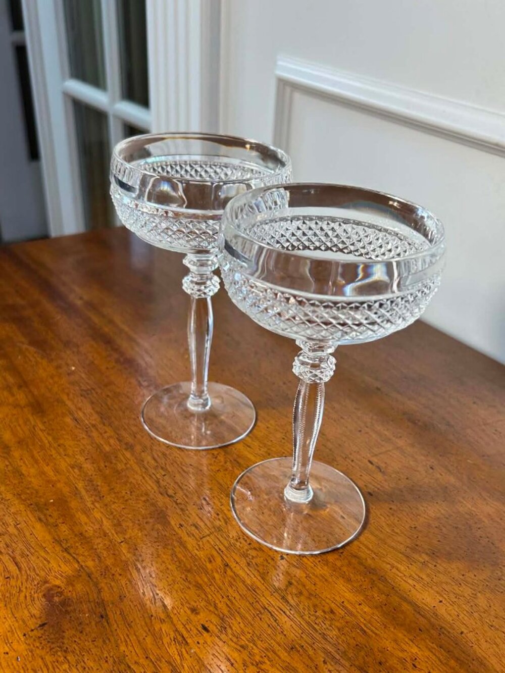 Riekes-Crisa lead crystal champagne coupes - Picture 4 of 10